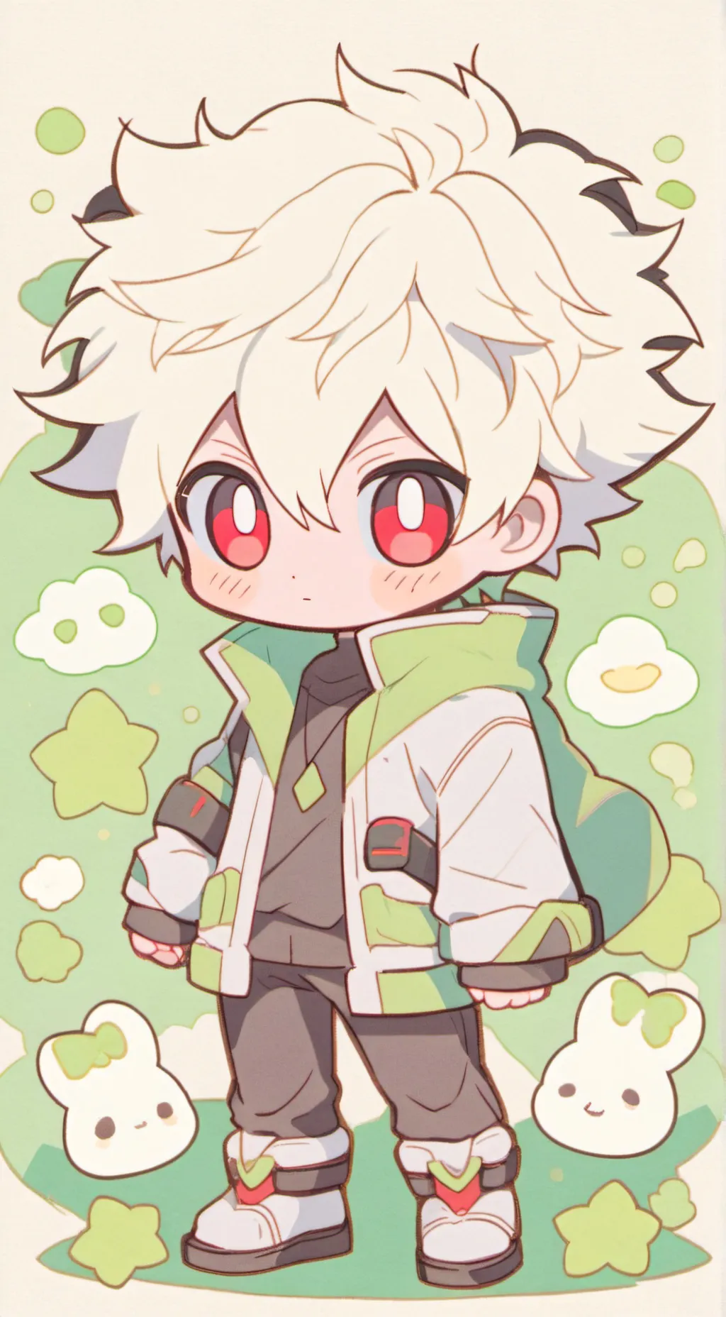 ai character: Katsuki Bakugo background