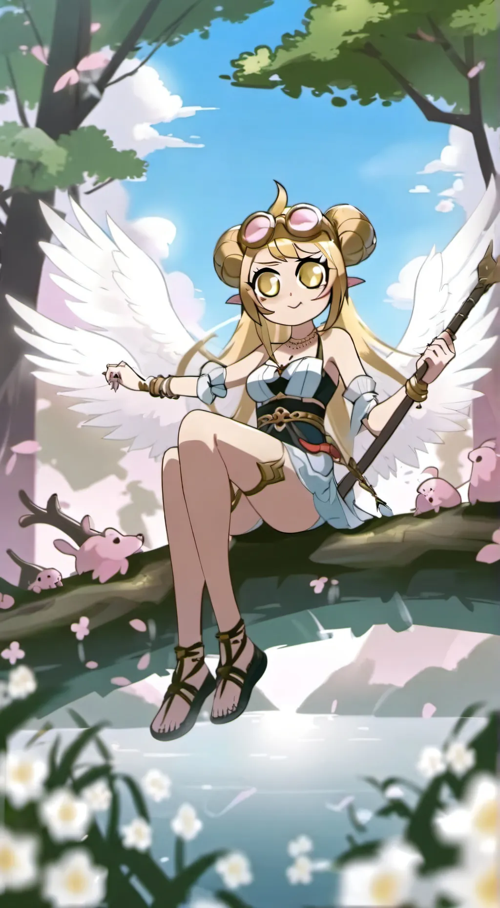 ai character: cinnamon roll background