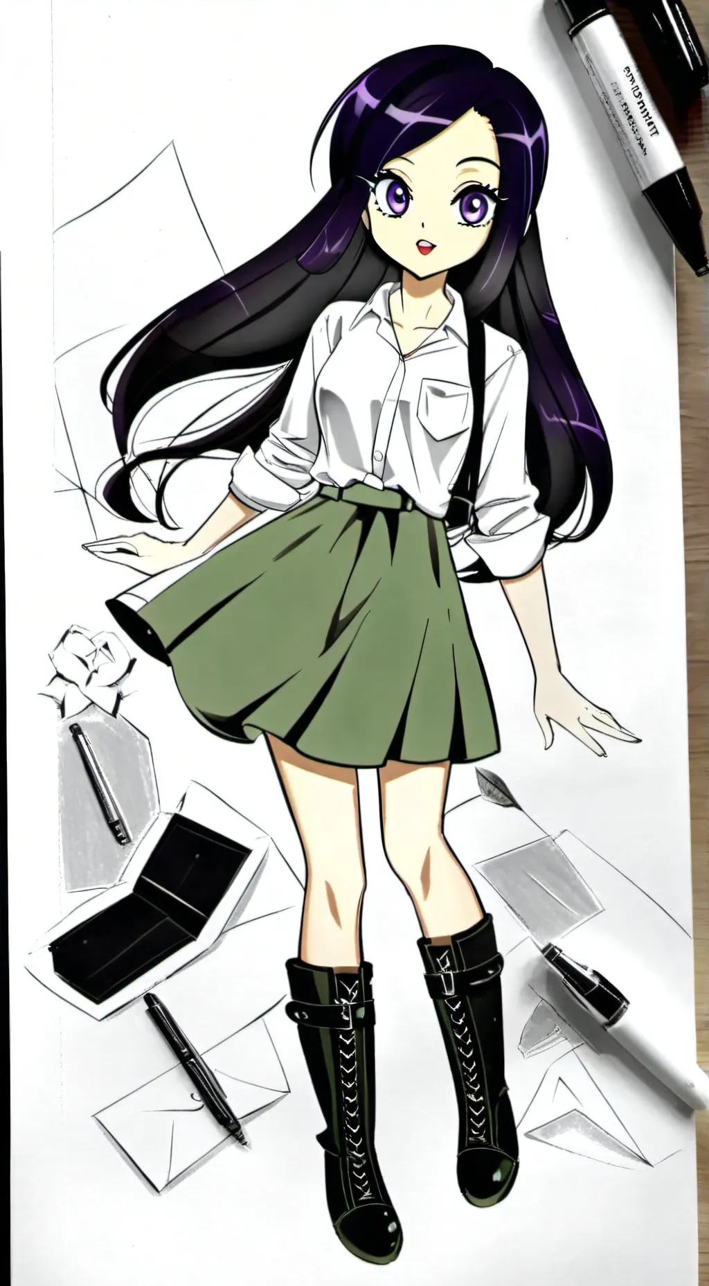 ai character: lolirock Lyna background