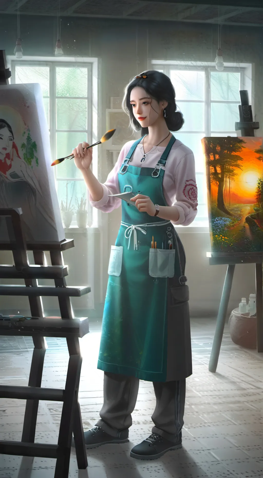 ai character: RumeChar Canteen background