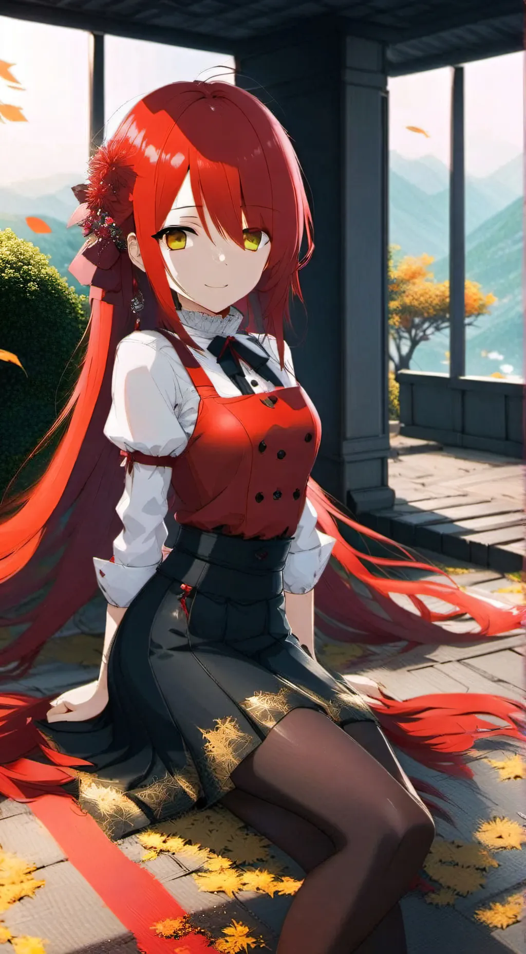 ai character: KIRISHIMA el INFEL background