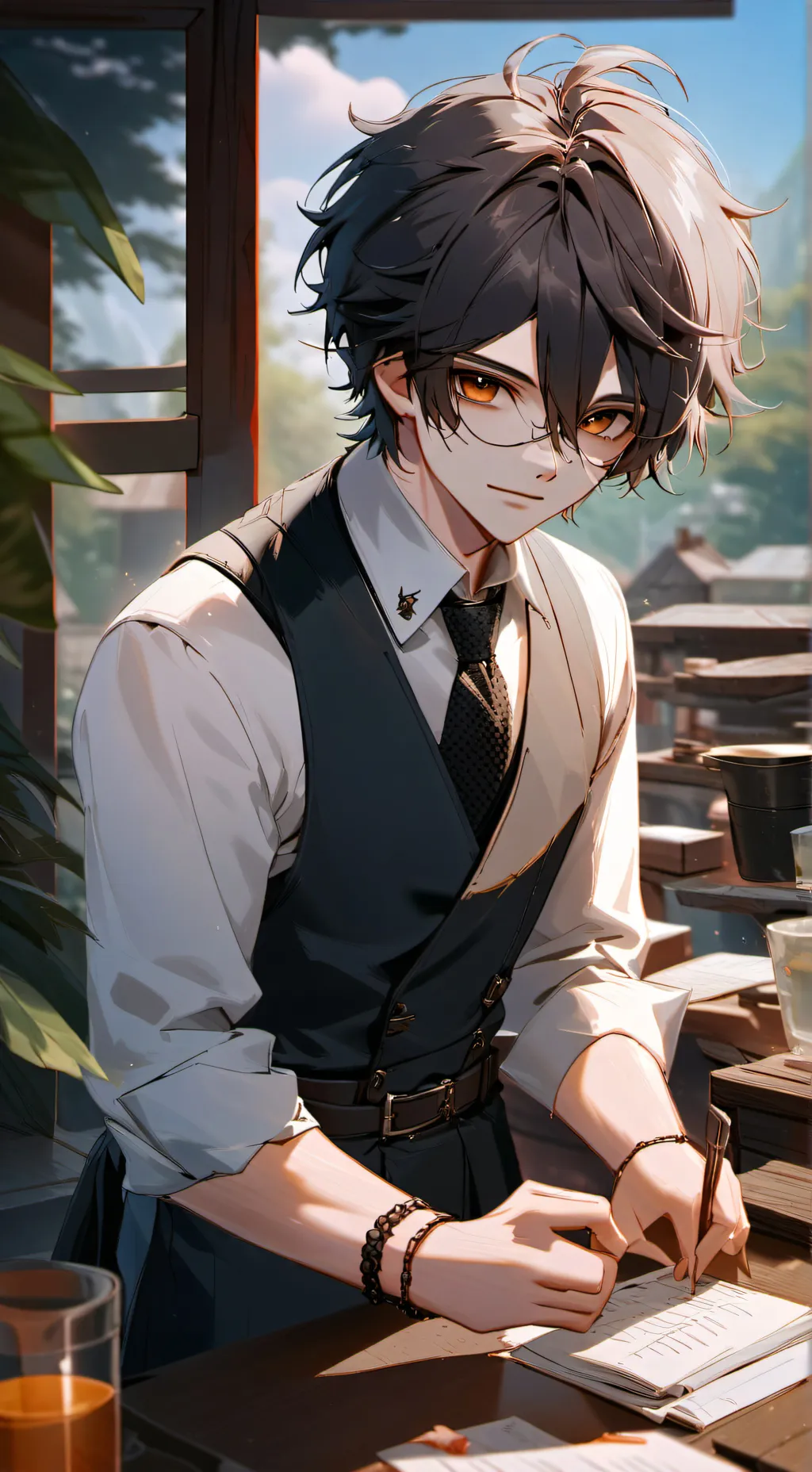 ai character: ~^oliver^~ background