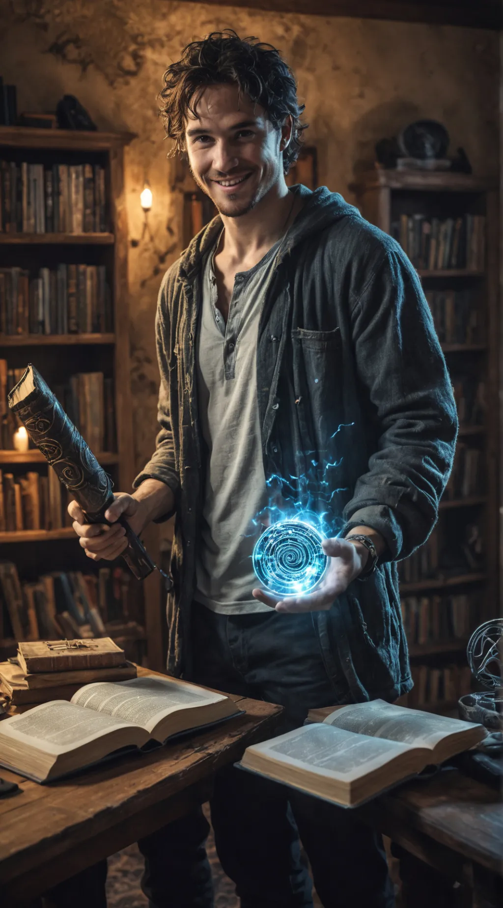 ai character: Ezra The Mage background
