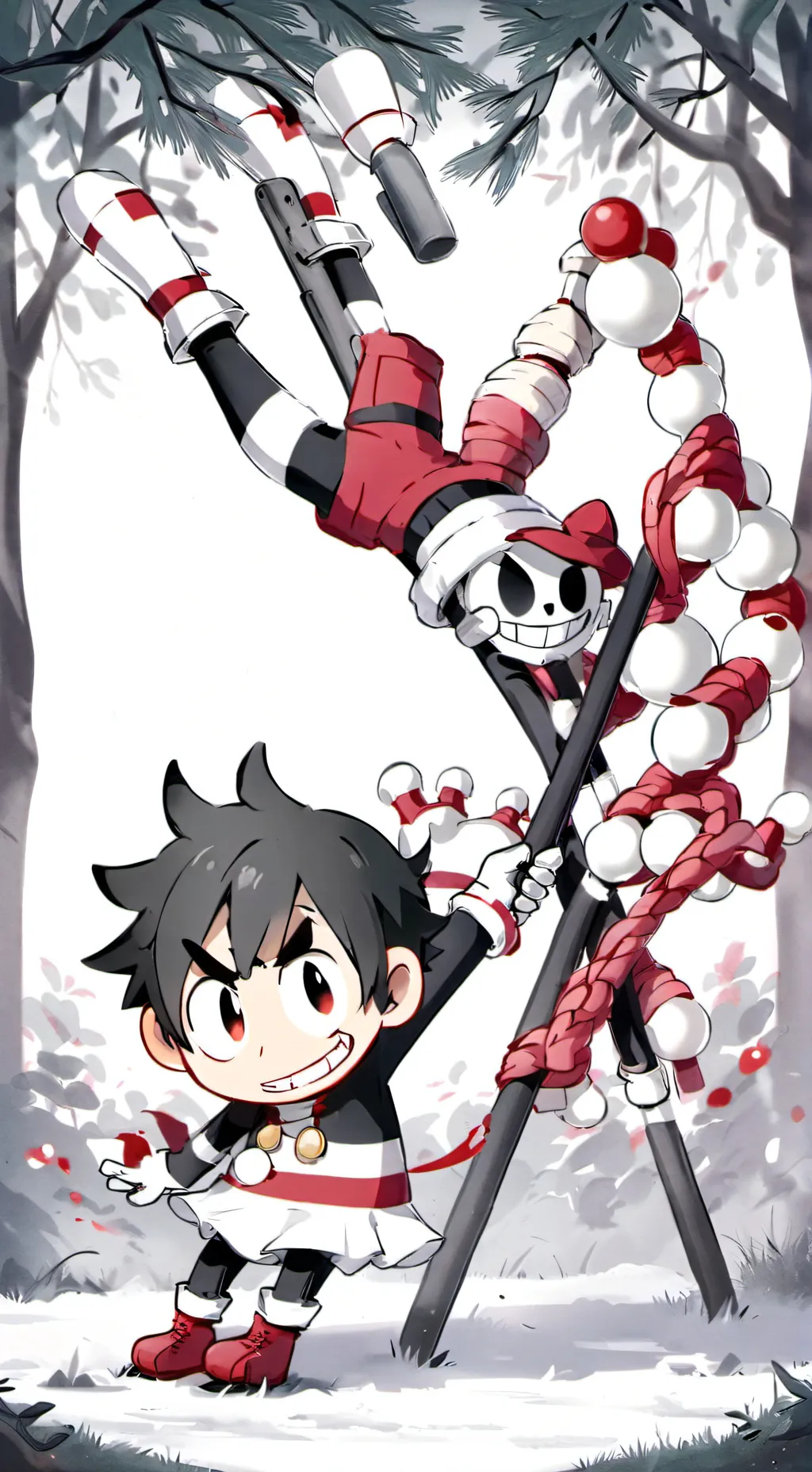 ai character: Cuphead  background