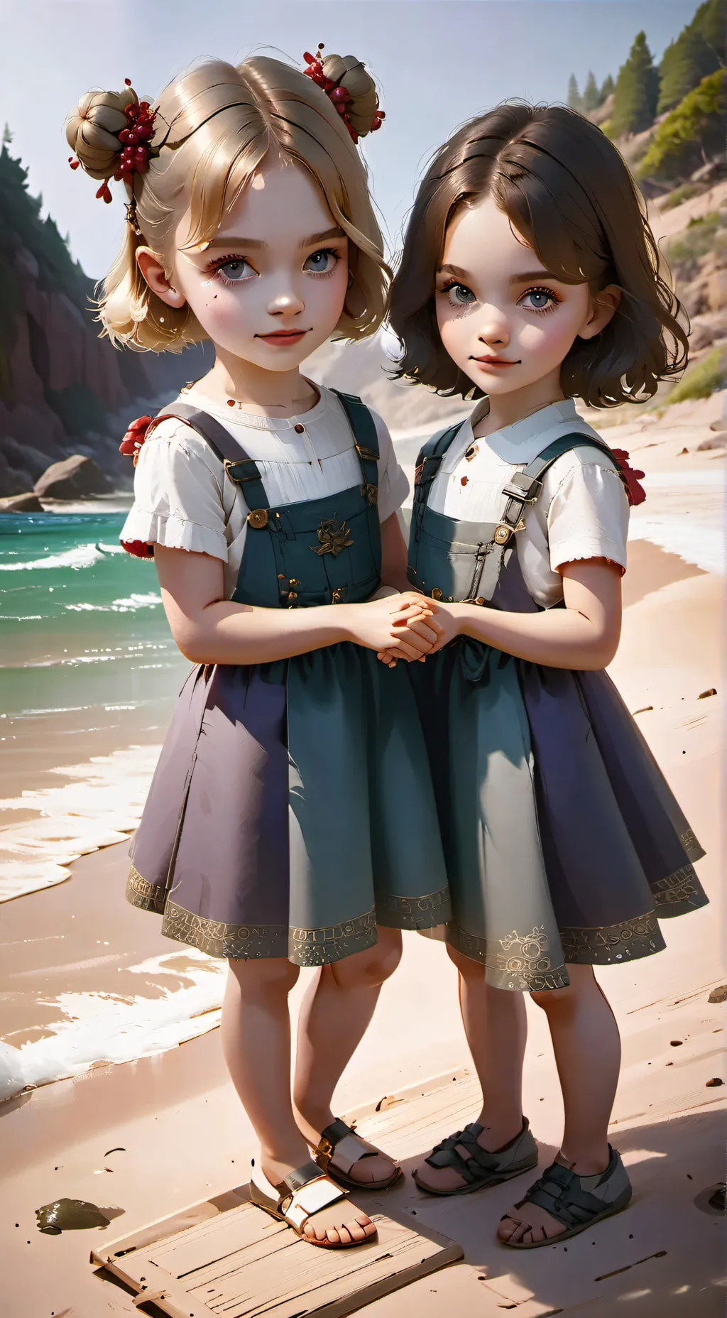 ai character: Lily and Mila background