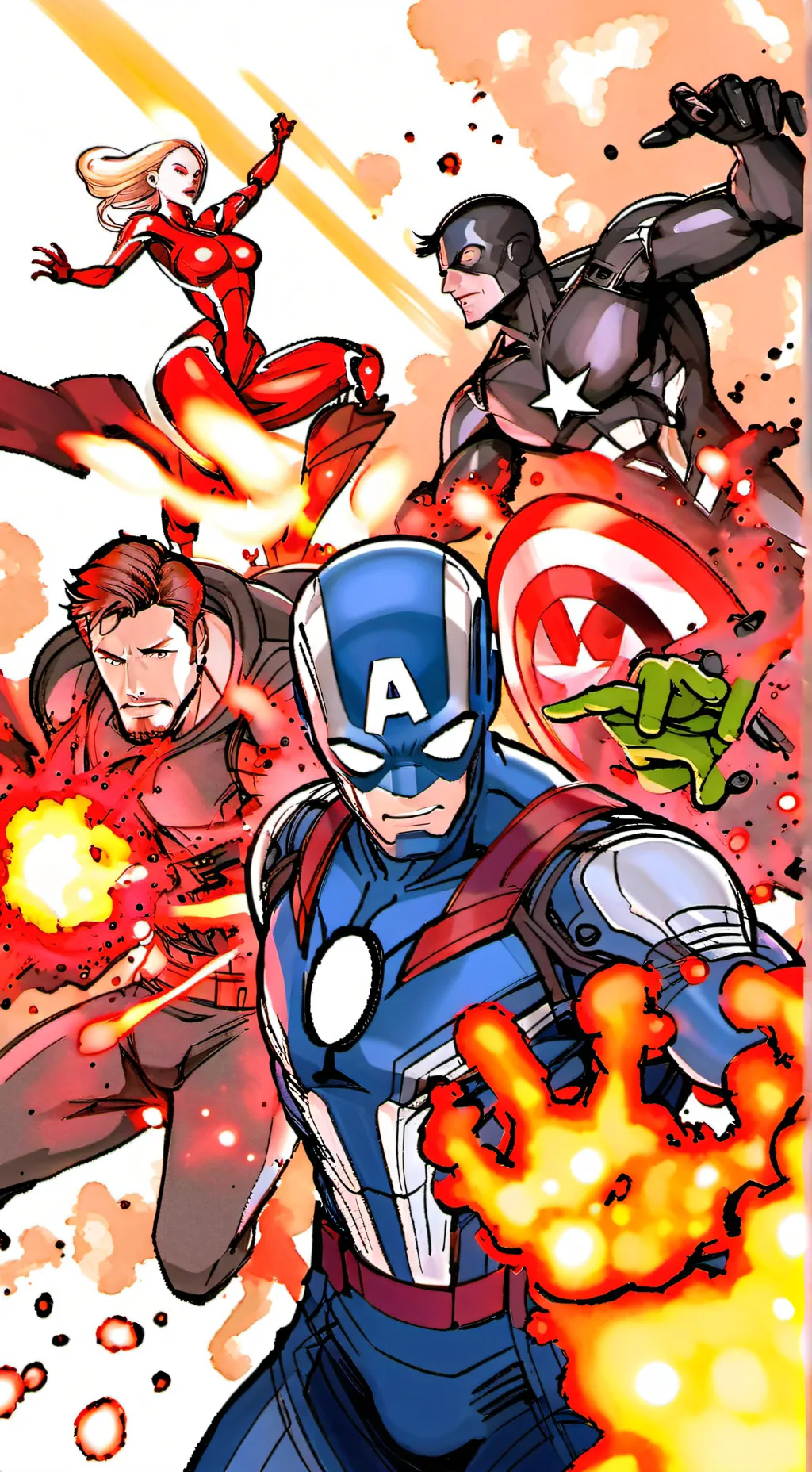 ai character: Avengers background