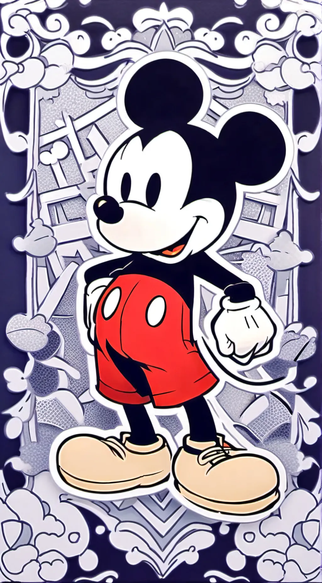 ai character: Mickey se latam background