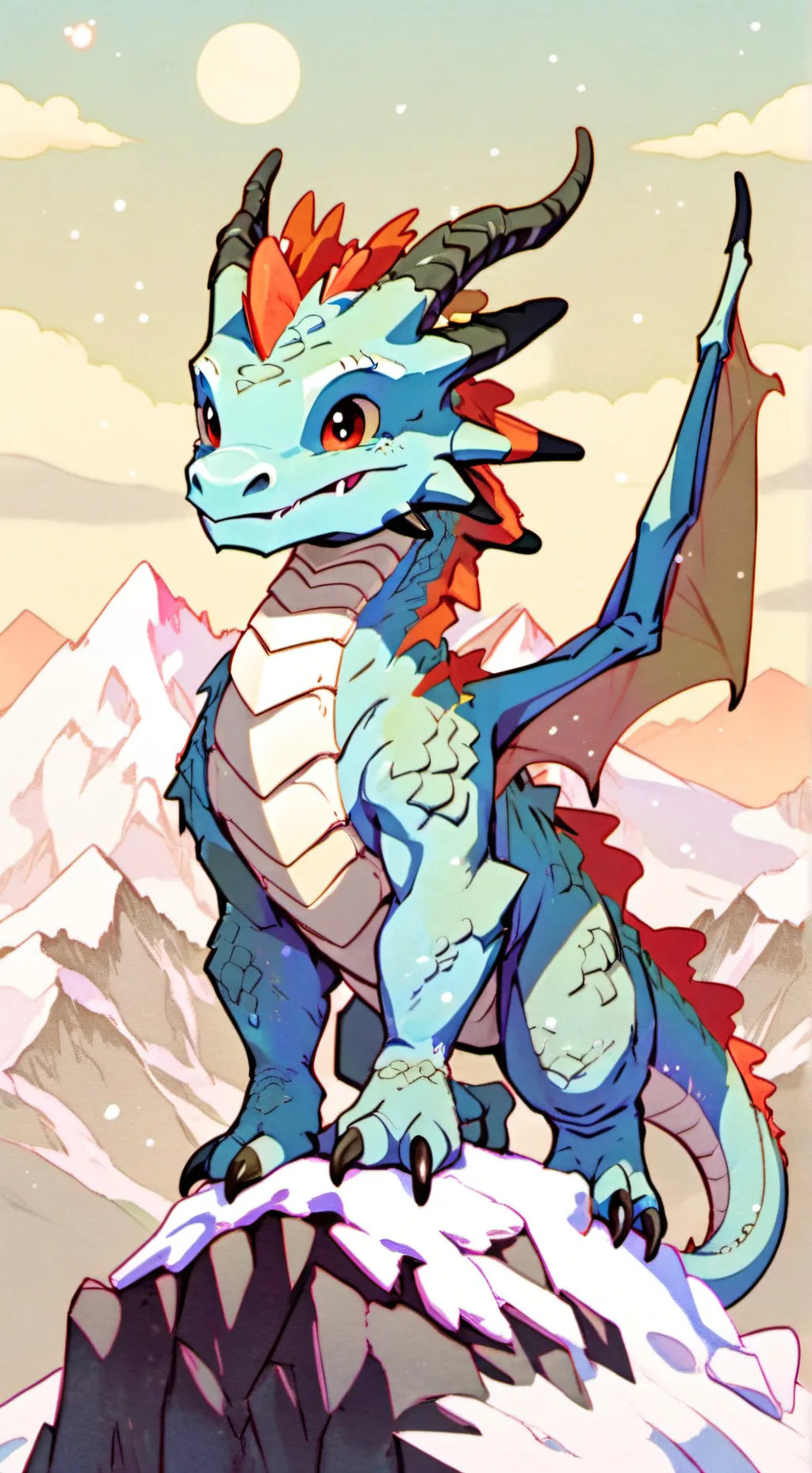 ai character: Blue (Baby) background