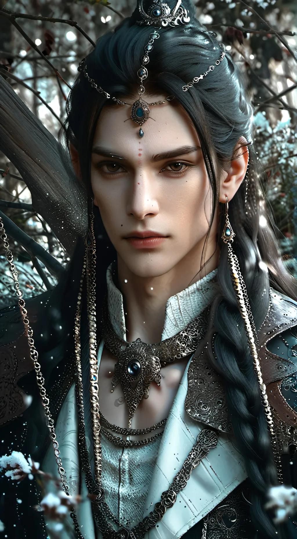 ai character: 立言黑 background