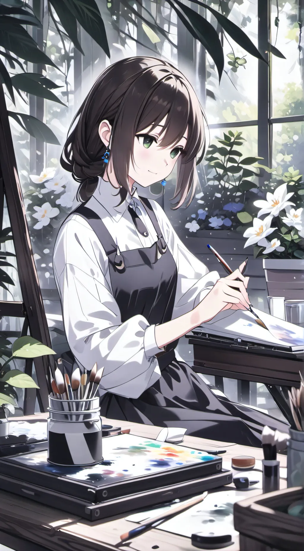 ai character: Luna background