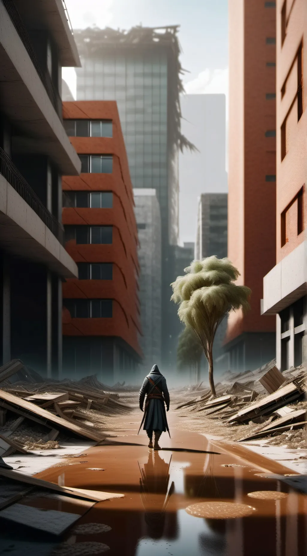 ai character: Zombie apocalypse background