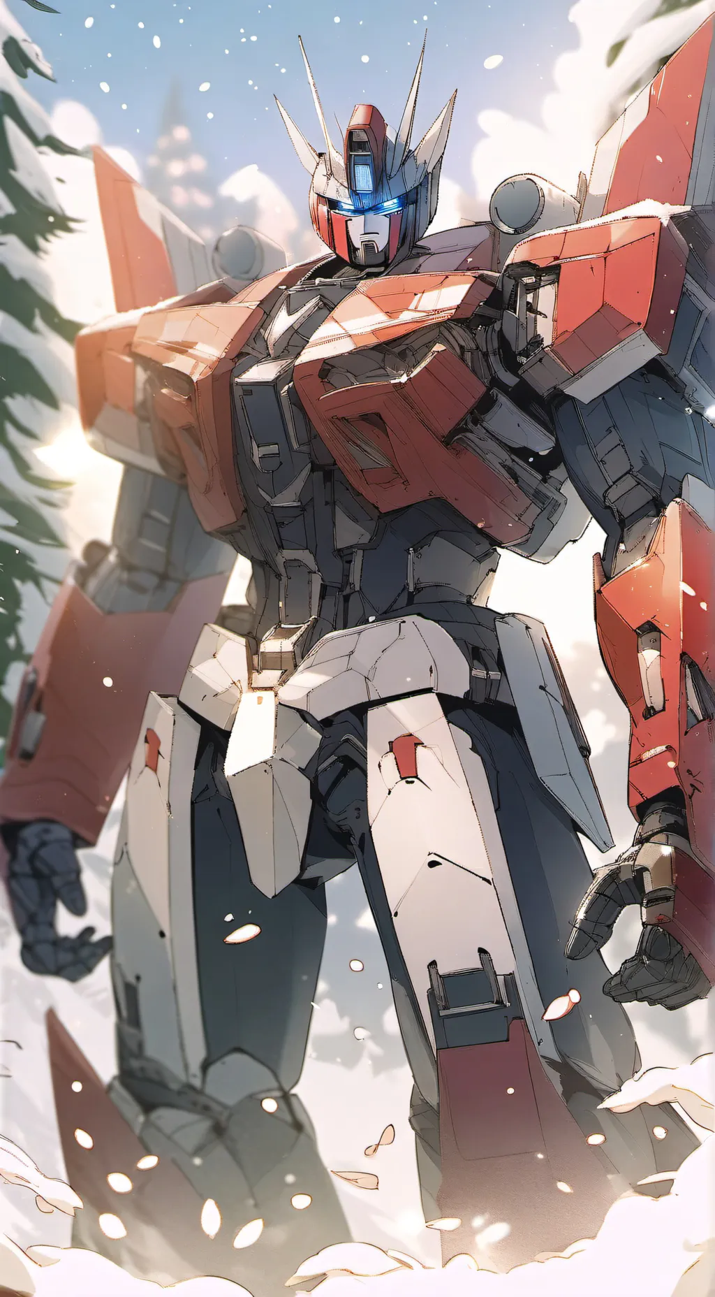 ai character: Optimus Prime background