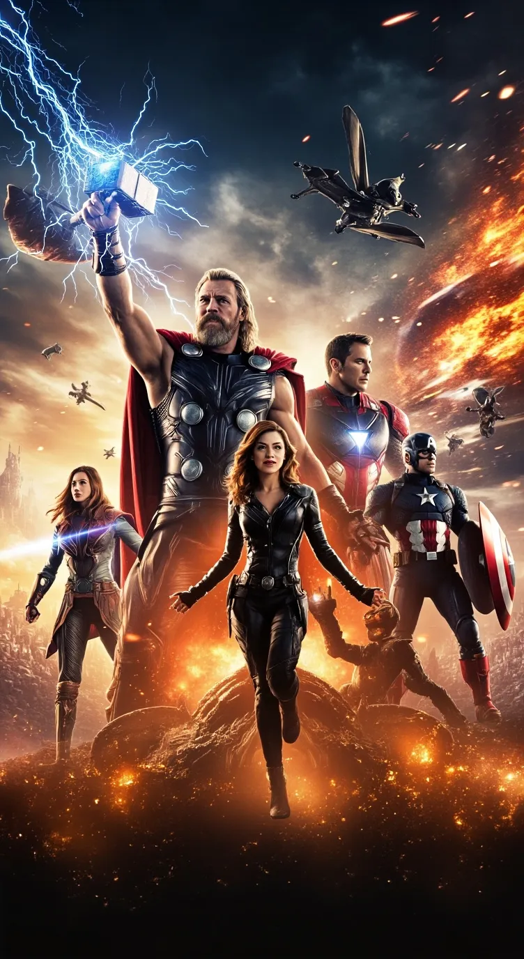 ai character: Avengers pass background