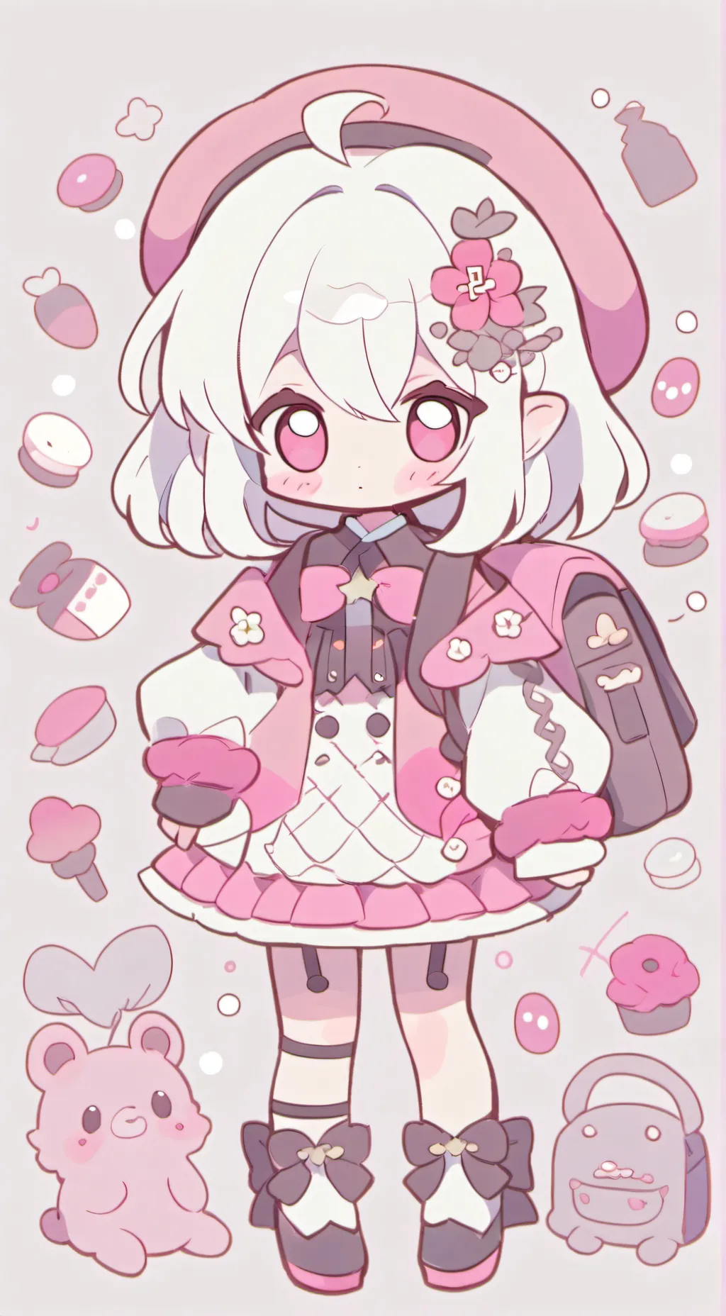 ai character: Furina x smc  background