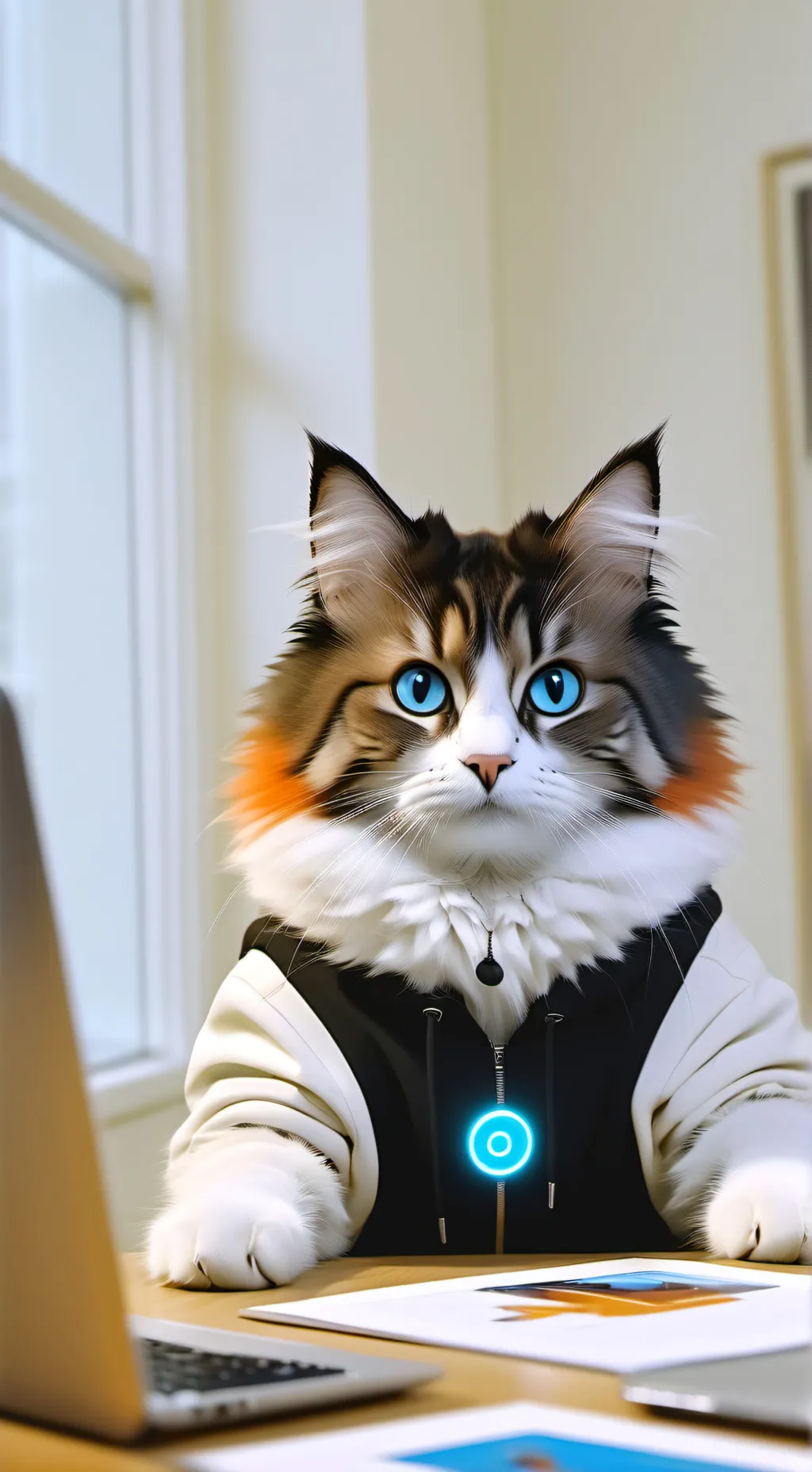 ai character: Purrson background
