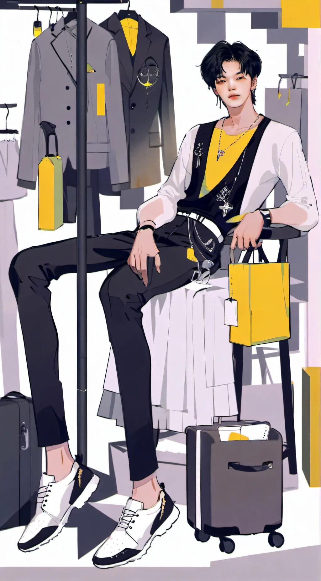 ai character: Stray kids background