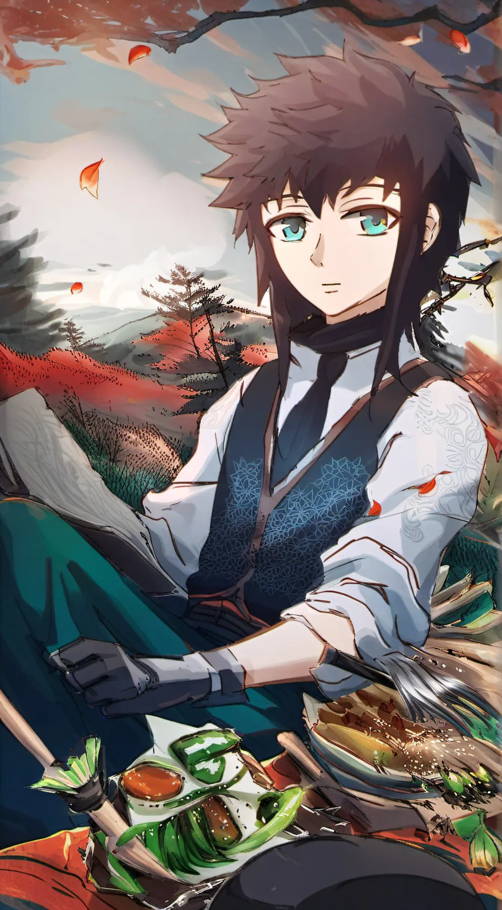 ai character: 😔(Kny Pick me)😭 background
