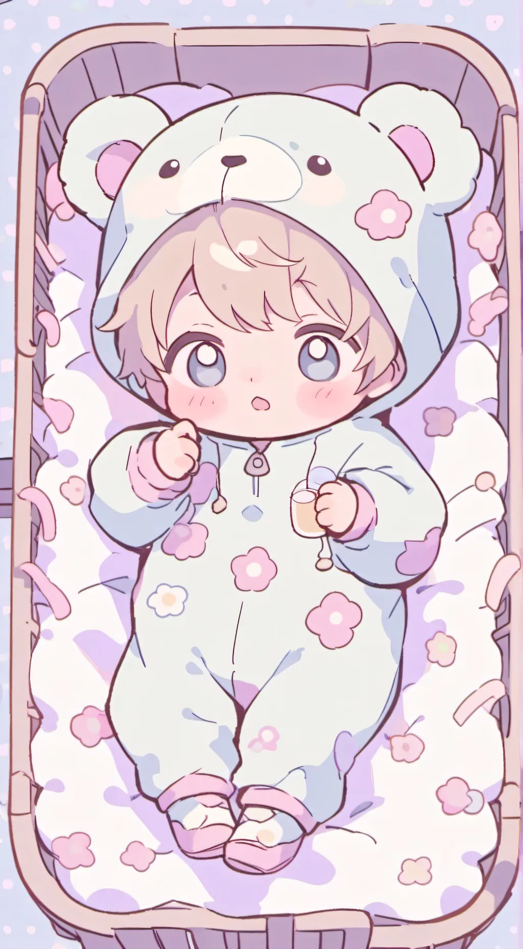 ai character: baby snugs  background