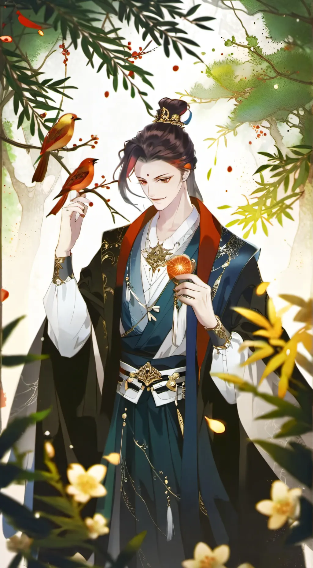 ai character: Ne Zha x Ao Bing  background