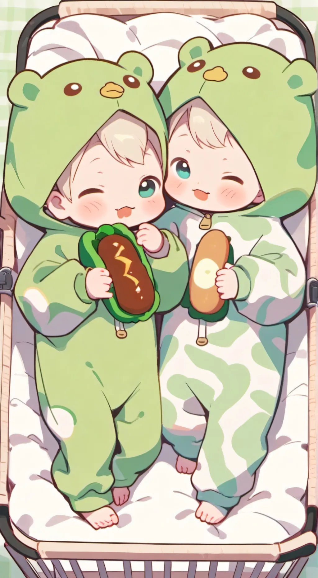 ai character: Food Baby Surprise background