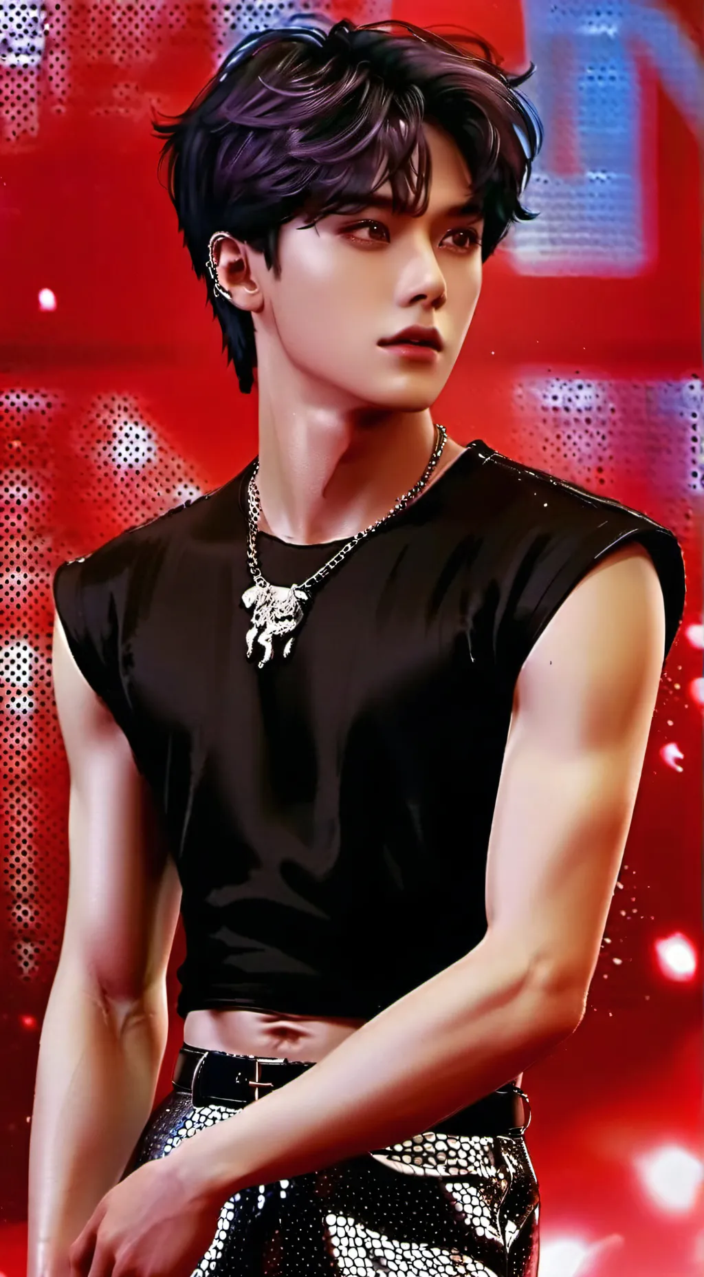 ai character: Lee Minho  background