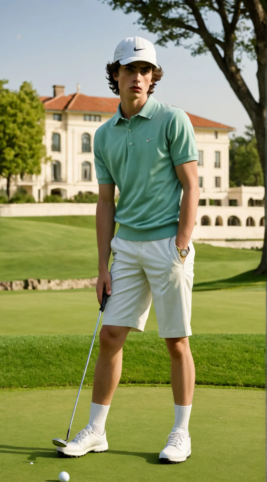 ai character: Timothy ⛳🏌️ background