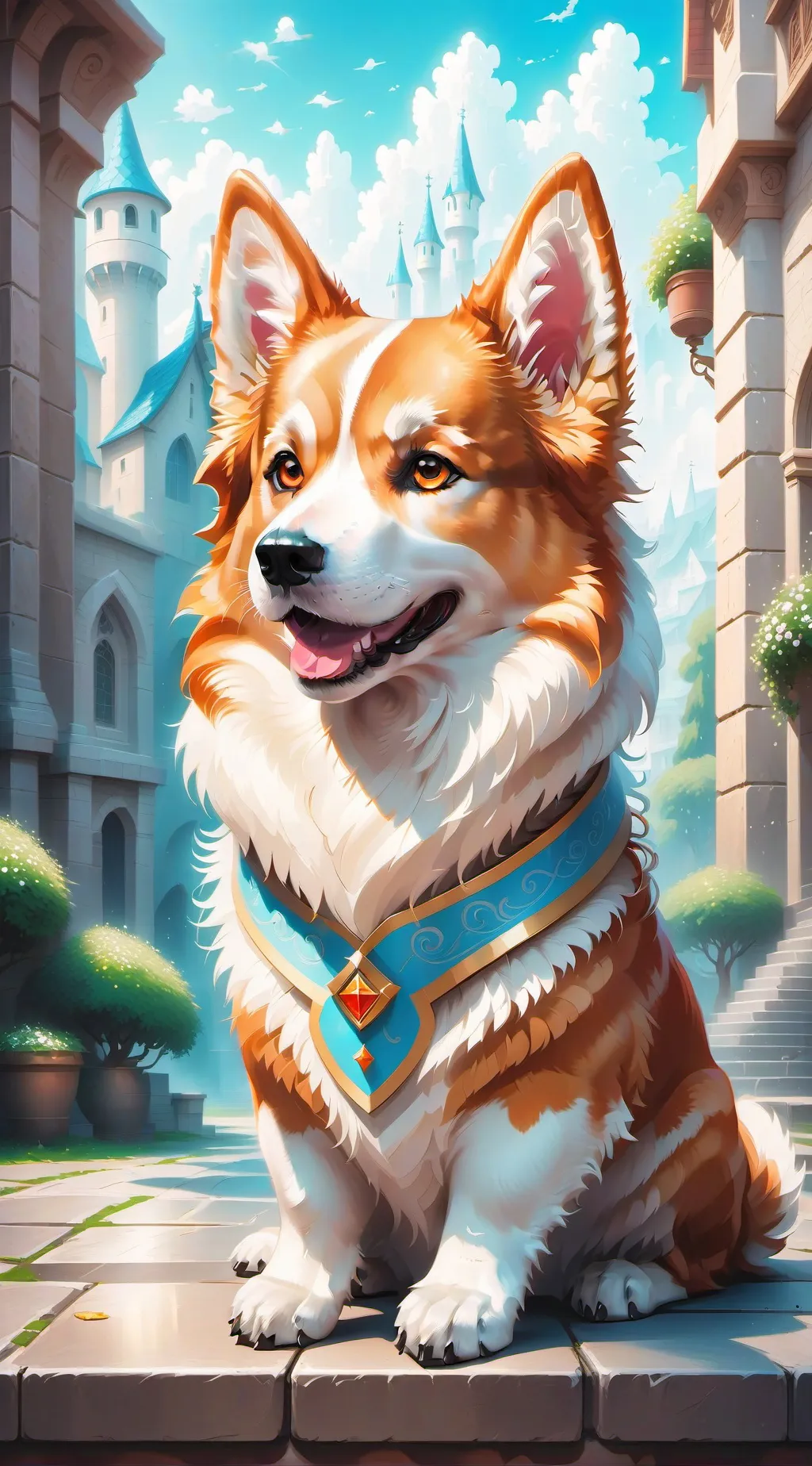 ai character: Dog companion background