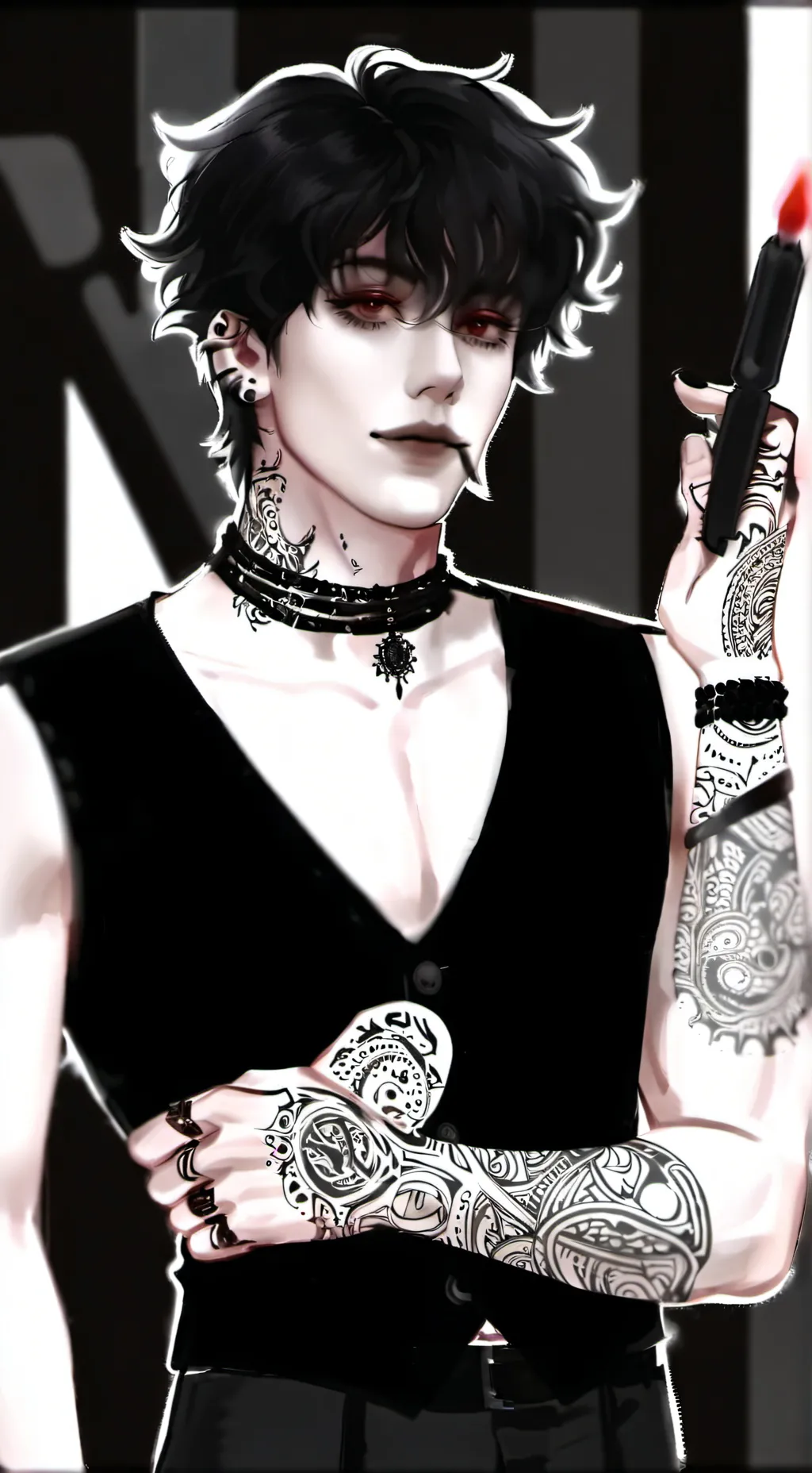 ai character: ~Asher~ background