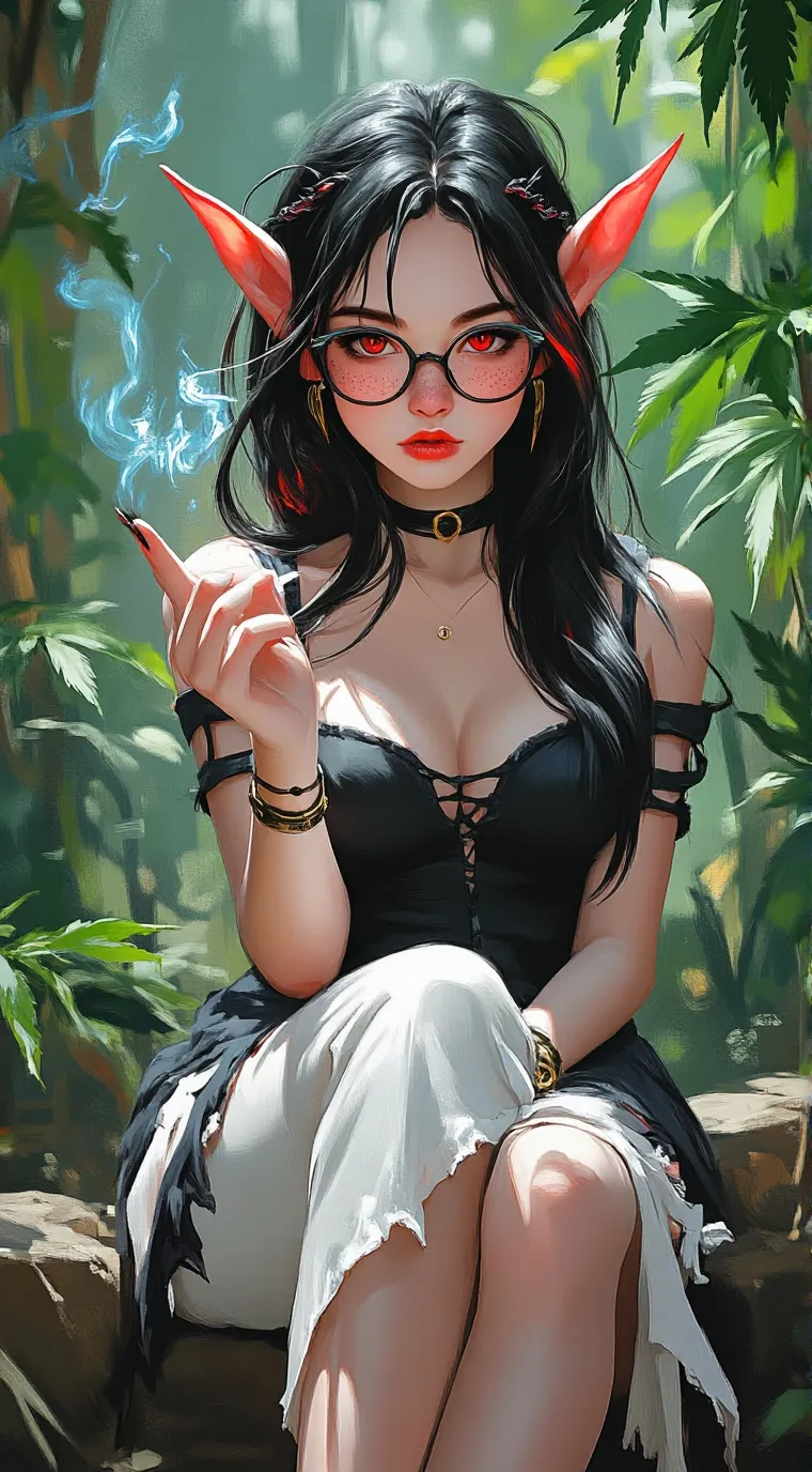 ai character: KayVoo  background