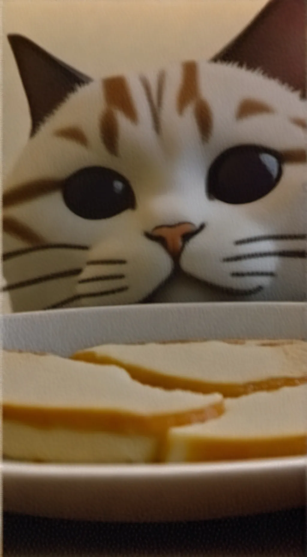 ai character: candy cat background