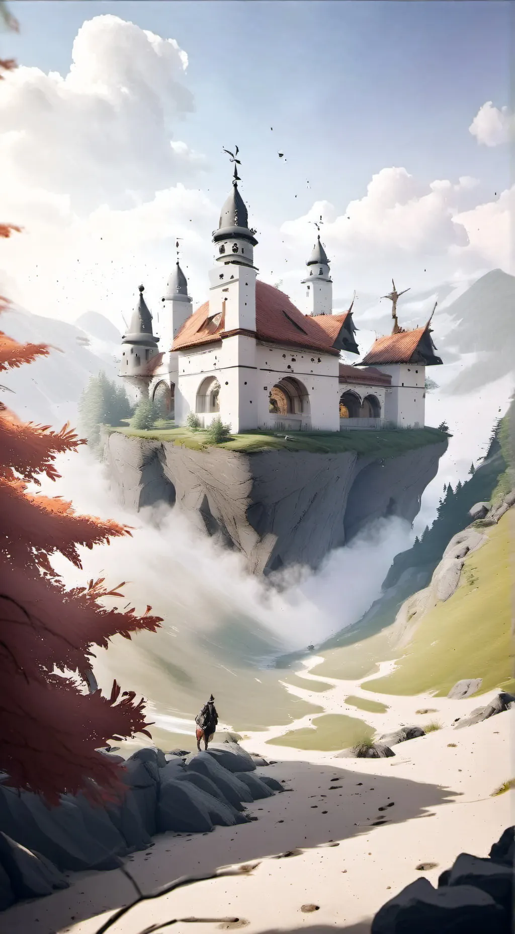 ai character: edificio background
