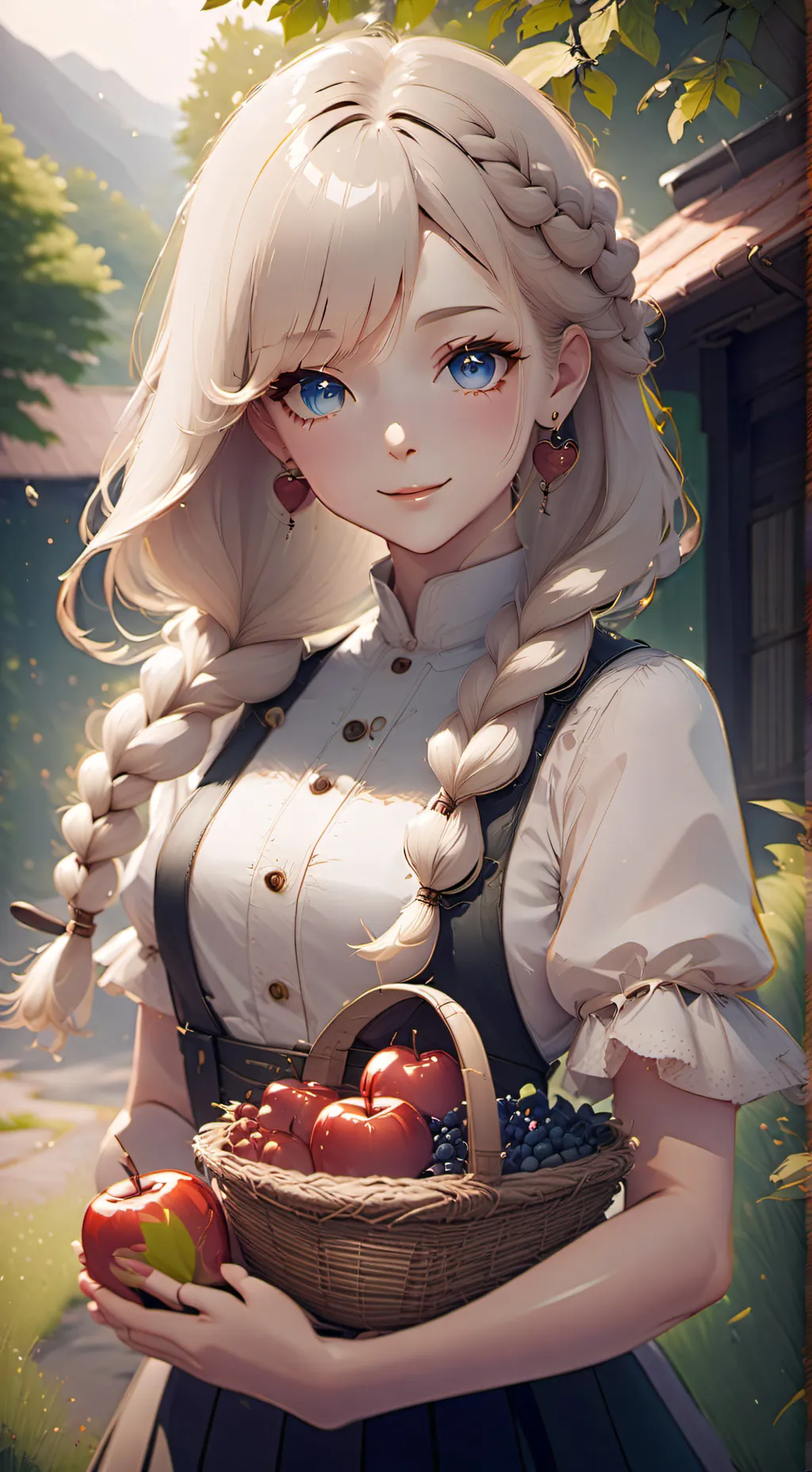 ai character: Emily Fern 🍎🫐 background