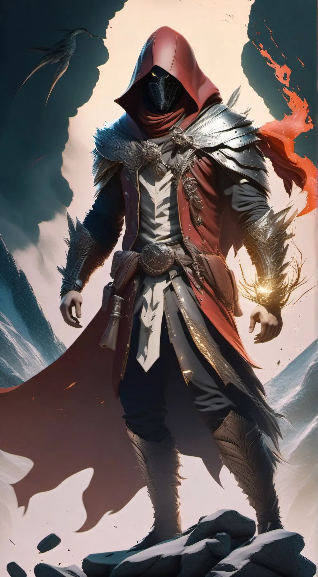 ai character: DESTRUCTION KING background