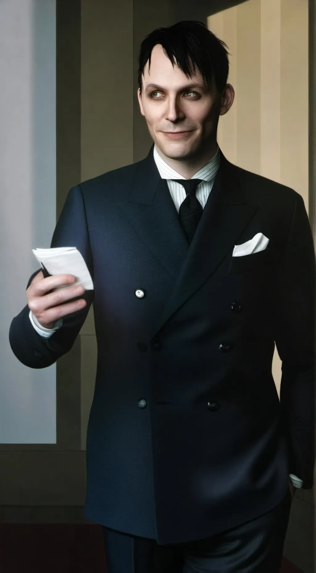 ai character: Oswald Cobblepot  background