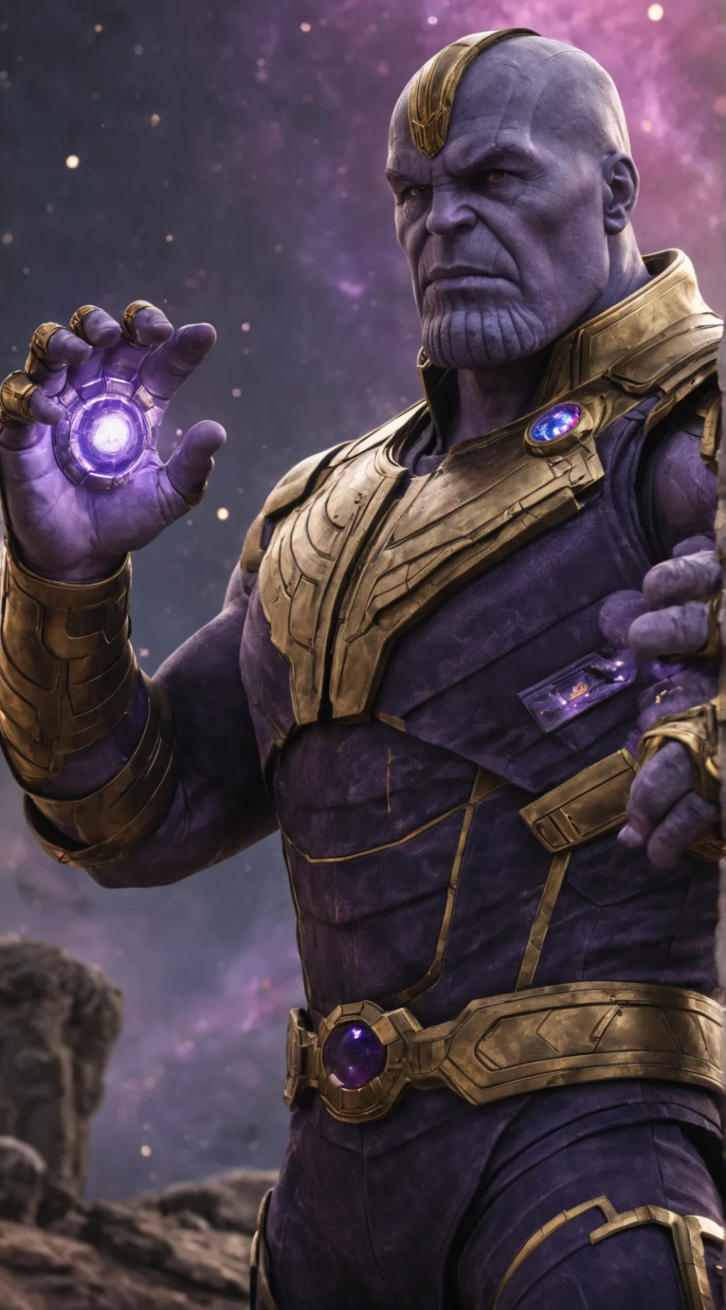 ai character: Thanos background