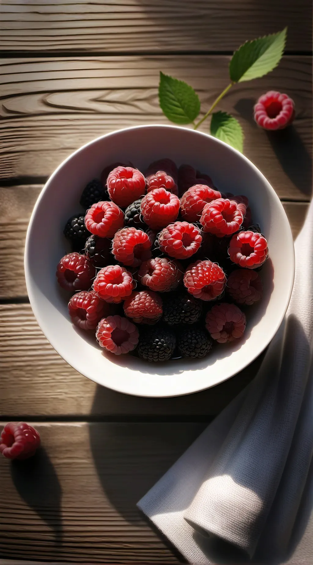 ai character: Raspberry background