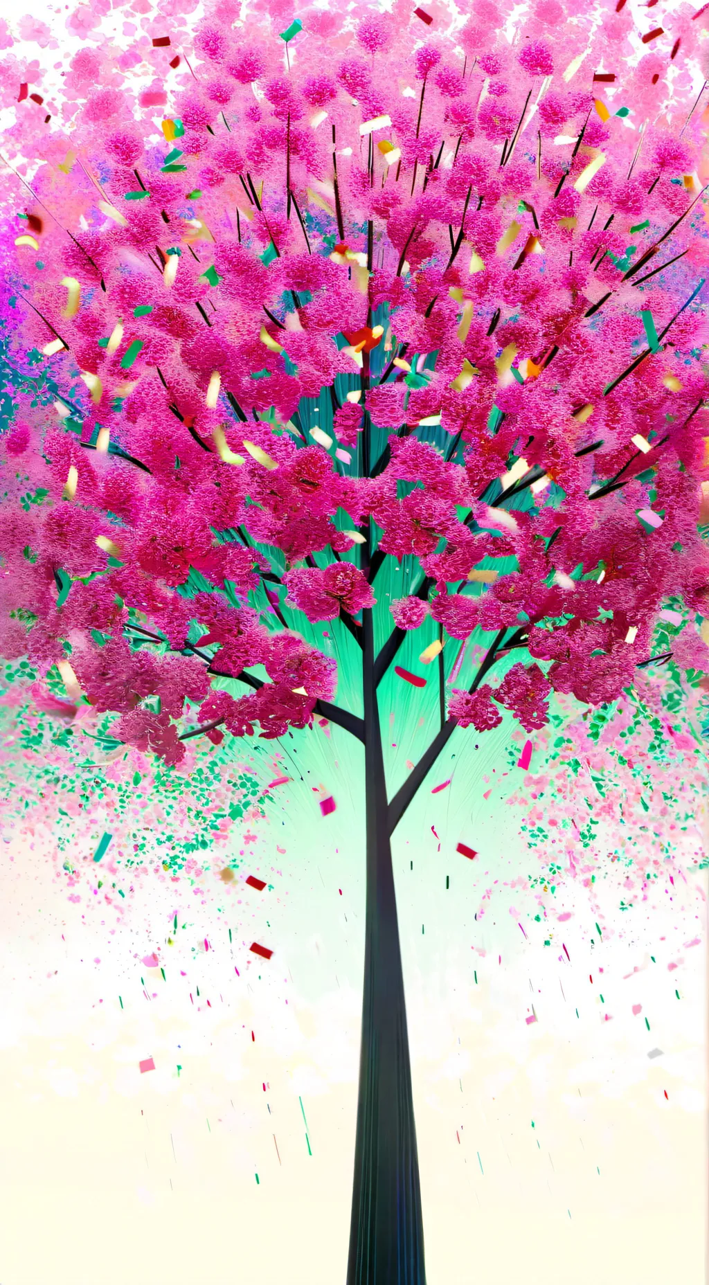 ai character: cotton tree background