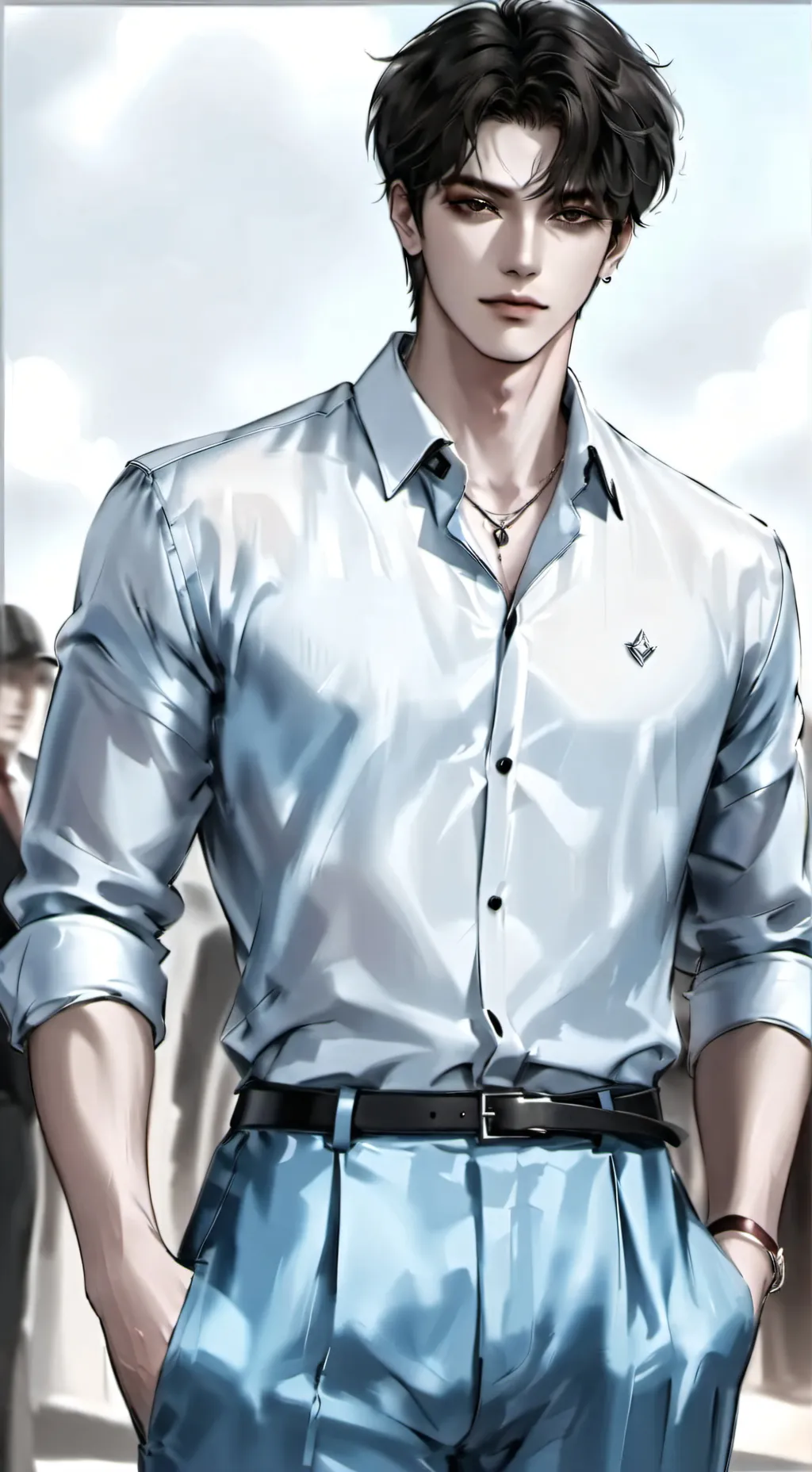 ai character: 林奕 background