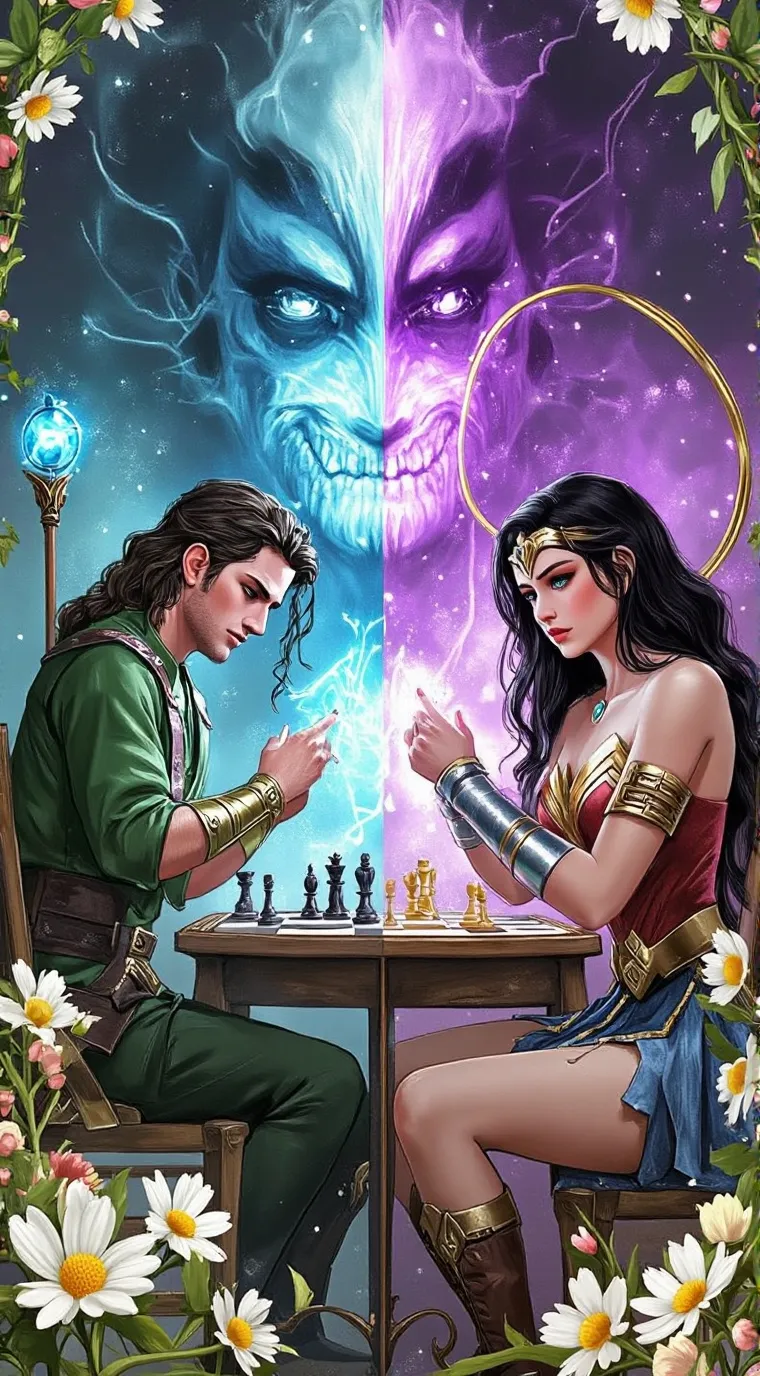 ai character: Chess Match background