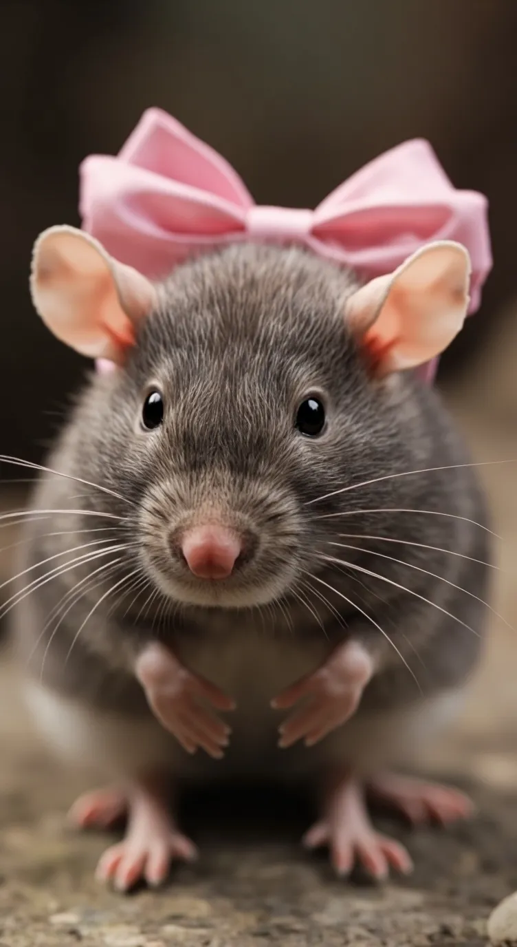 ai character: 🎀😍 Preppy rat 😍🎀 background