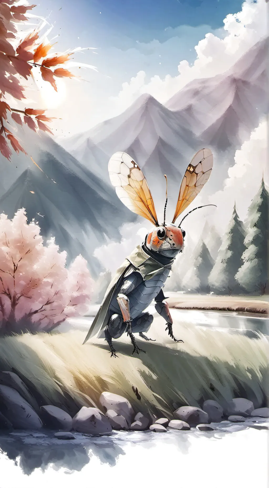 ai character: HH radio demon background