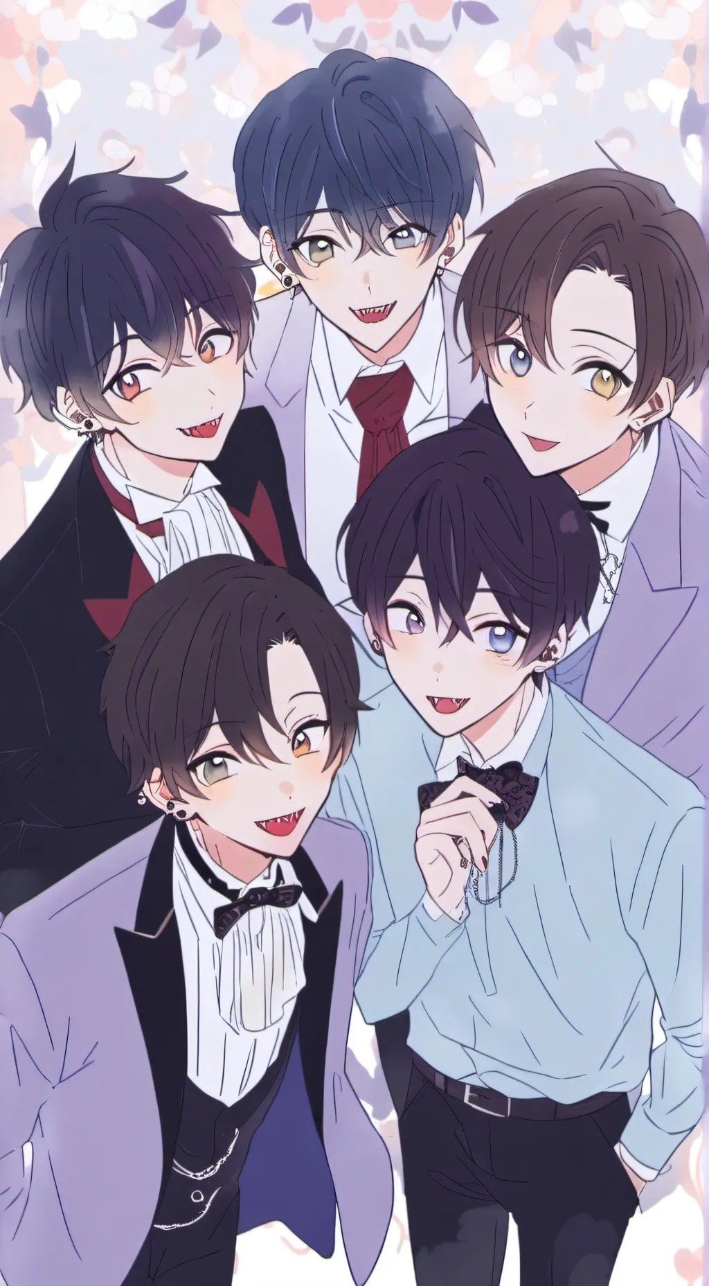 ai character: group of vampires background