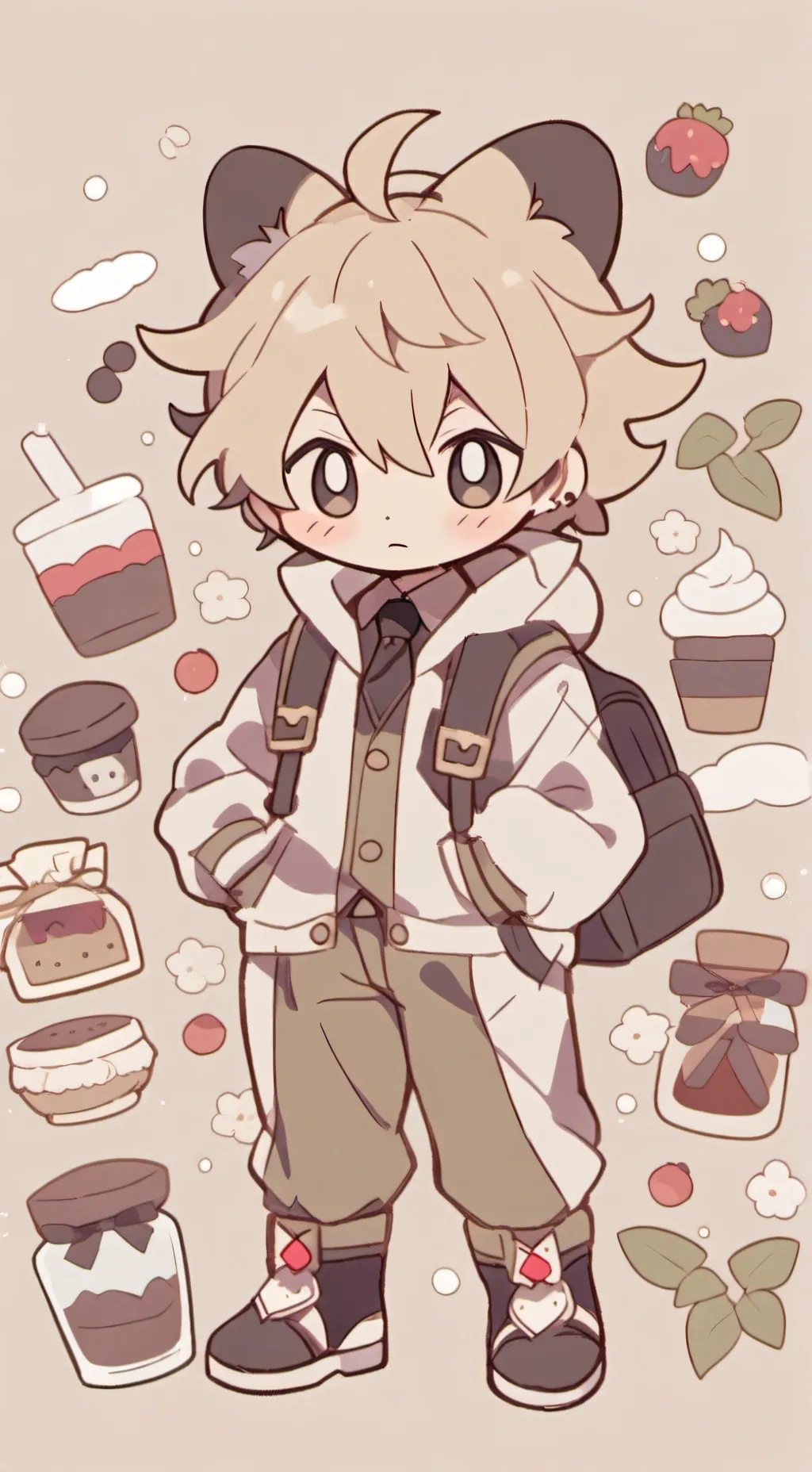 ai character: Kirishima's stress background
