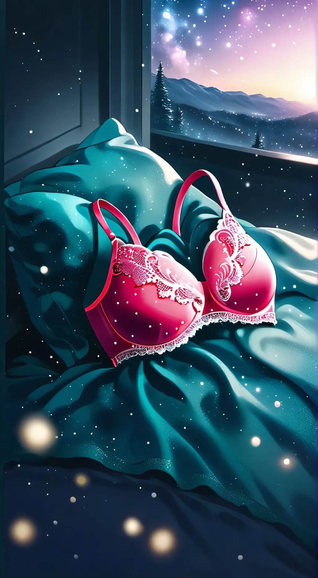 ai character: Weird bra background