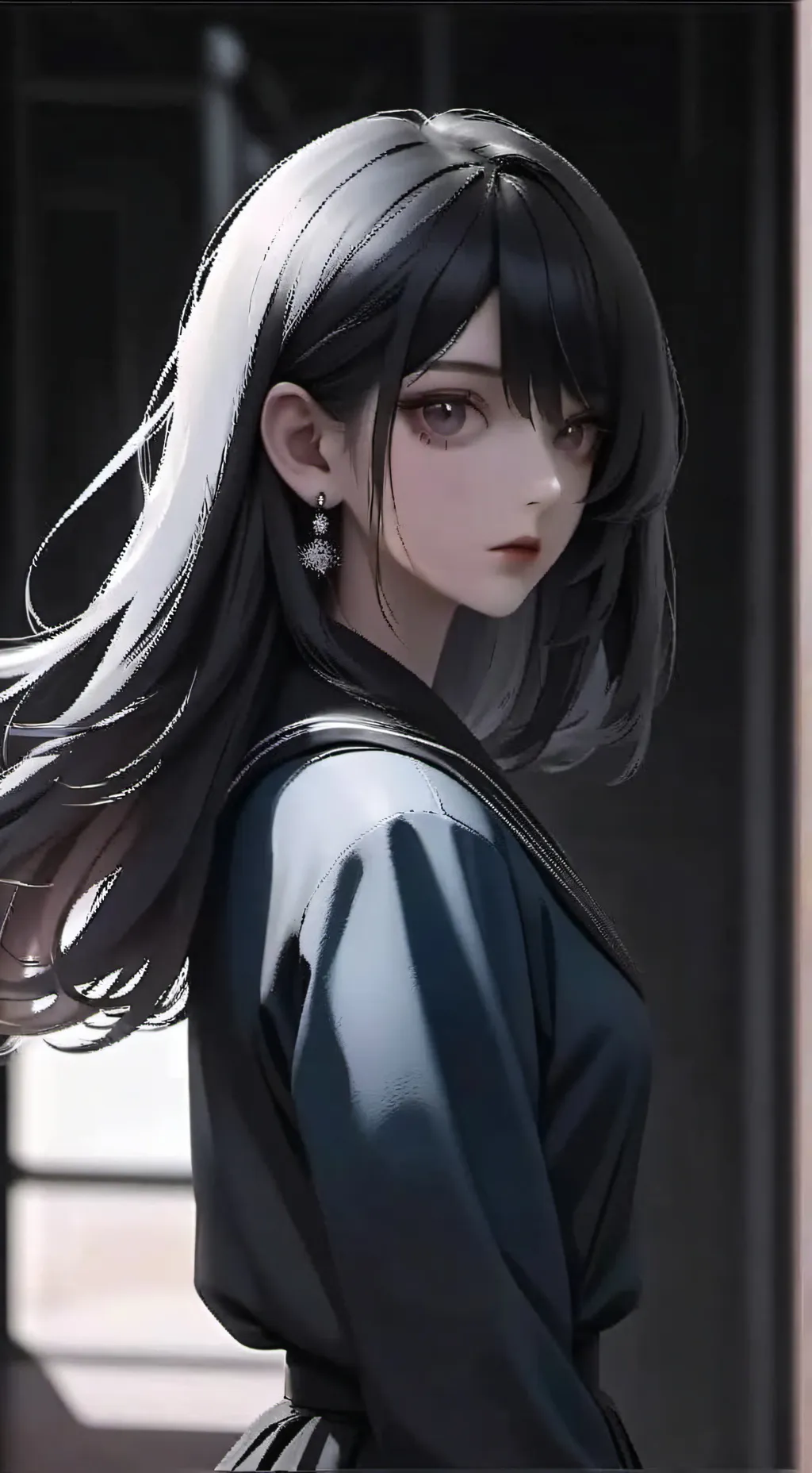 ai character: Melany  background