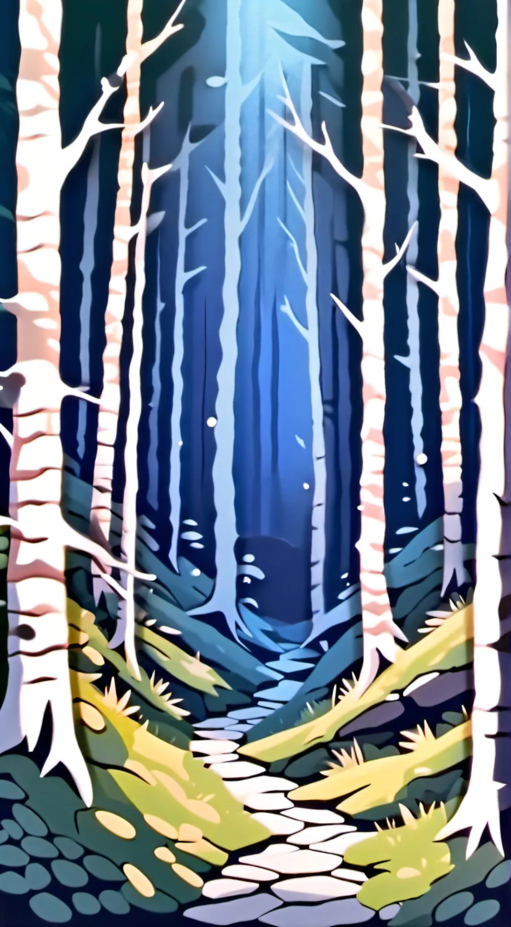 ai character: A Foresty day background