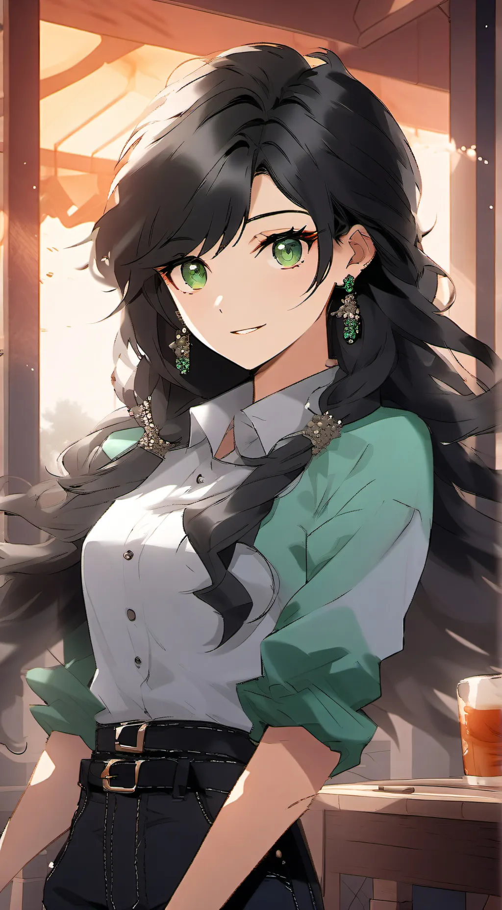 ai character: Scarlett Choi  background
