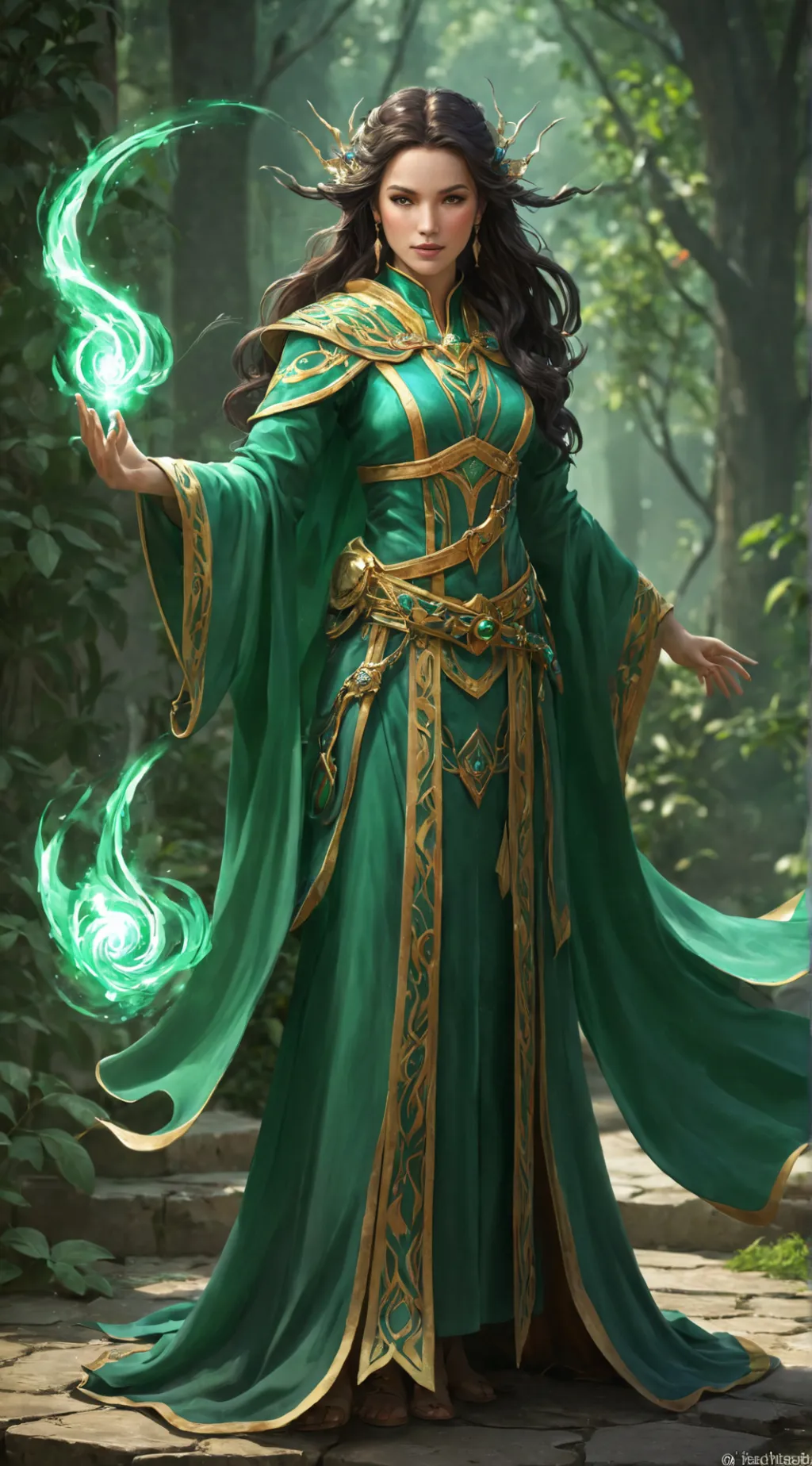 ai character: The Jade Mage background