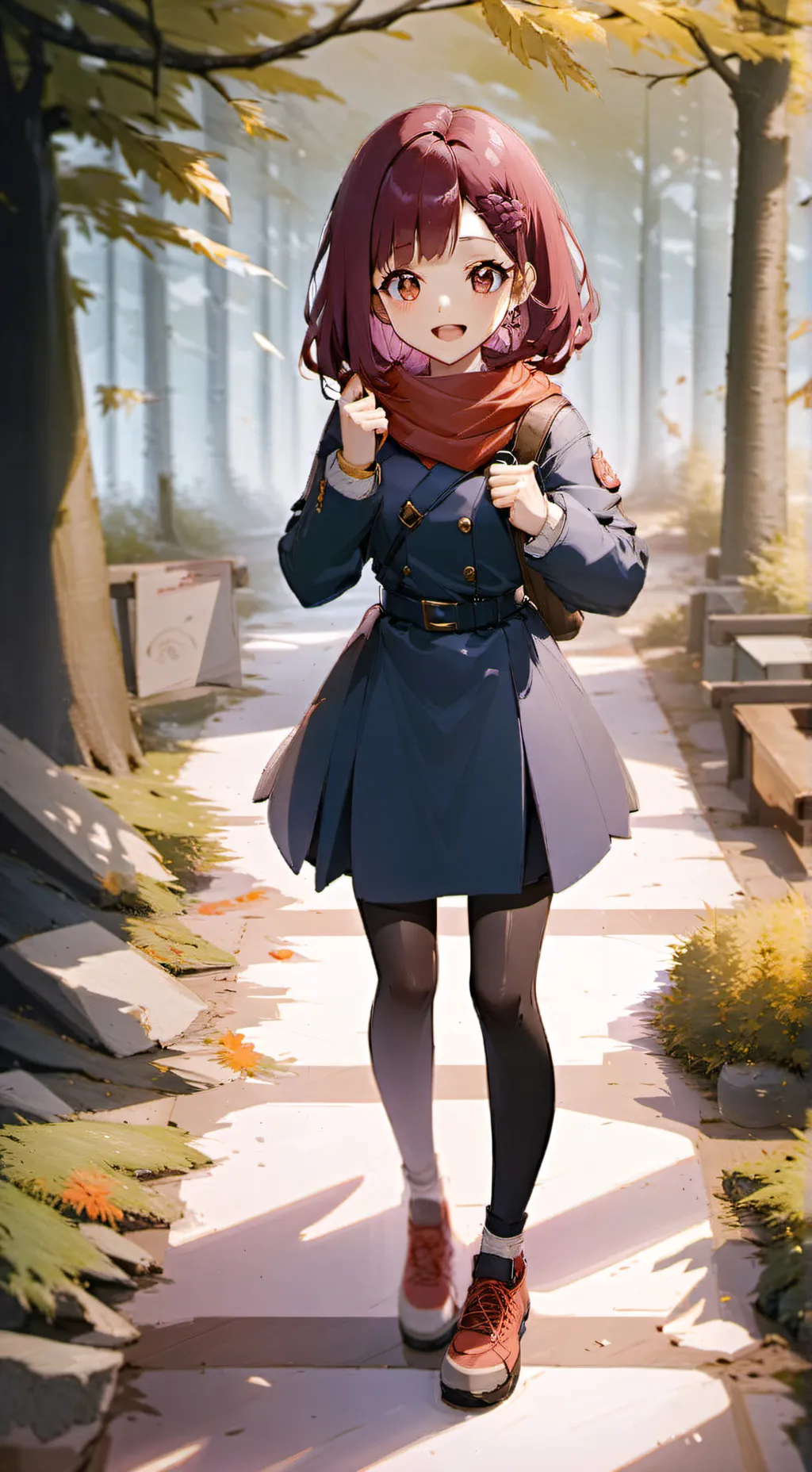 ai character: ochako uraraka background