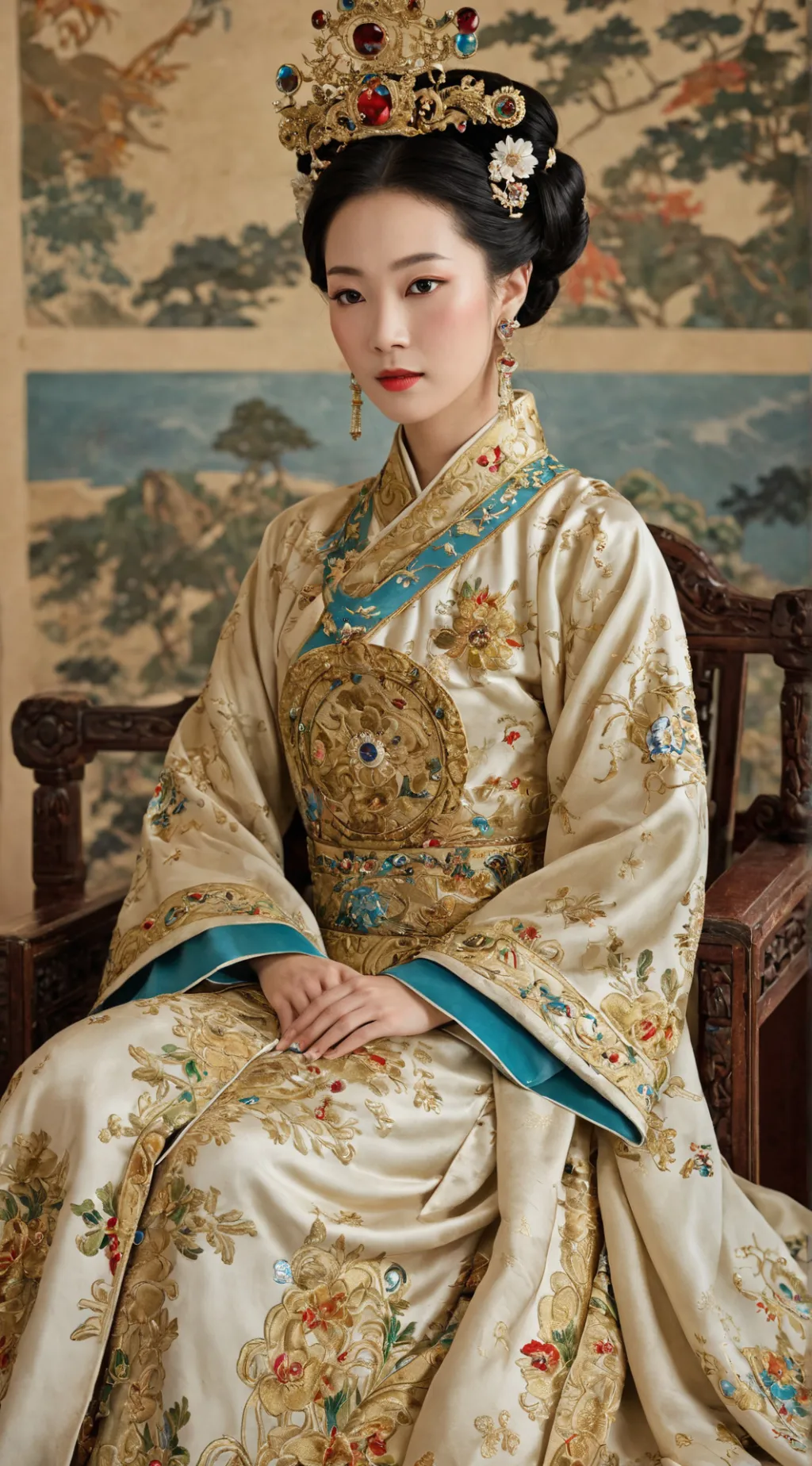 ai character: Empress Zhao  background